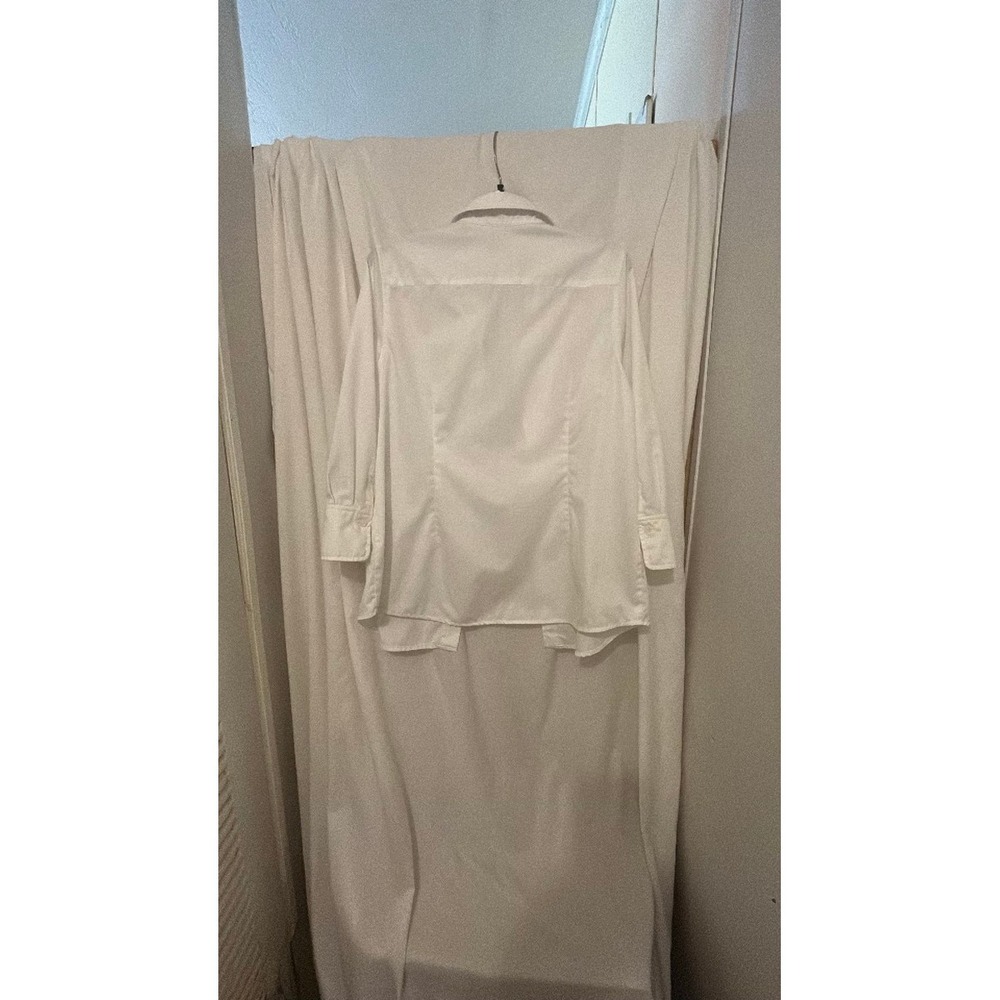 Coldwater Creek White Button Down Shirt - Picture 4 of 5